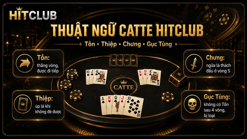 Thuật ngữ Tồn Thiệp Chưng và Gục Tùng Catte HITCLUB